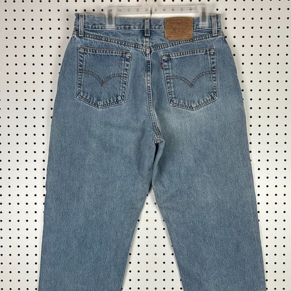 Levi's 560 Loose Fit Straight Leg Jeans 32x32 Light Wash Mom High Rise Mexico - Picture 2 of 7